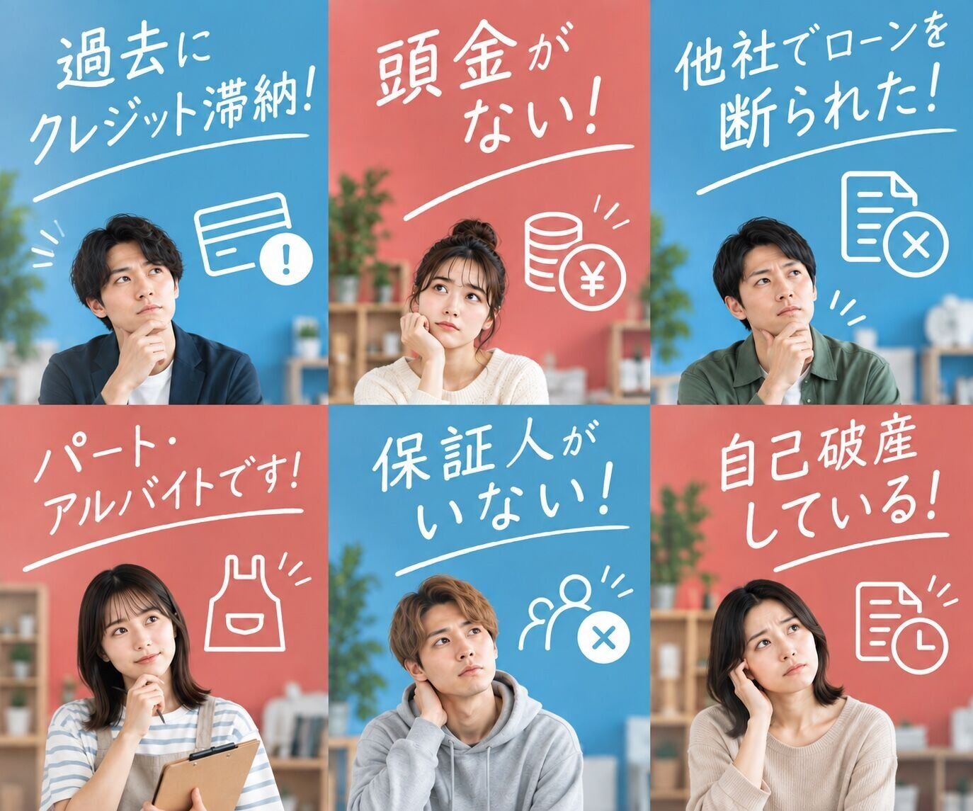こんな理由で車を買えない人でも、車の購入が可能です！